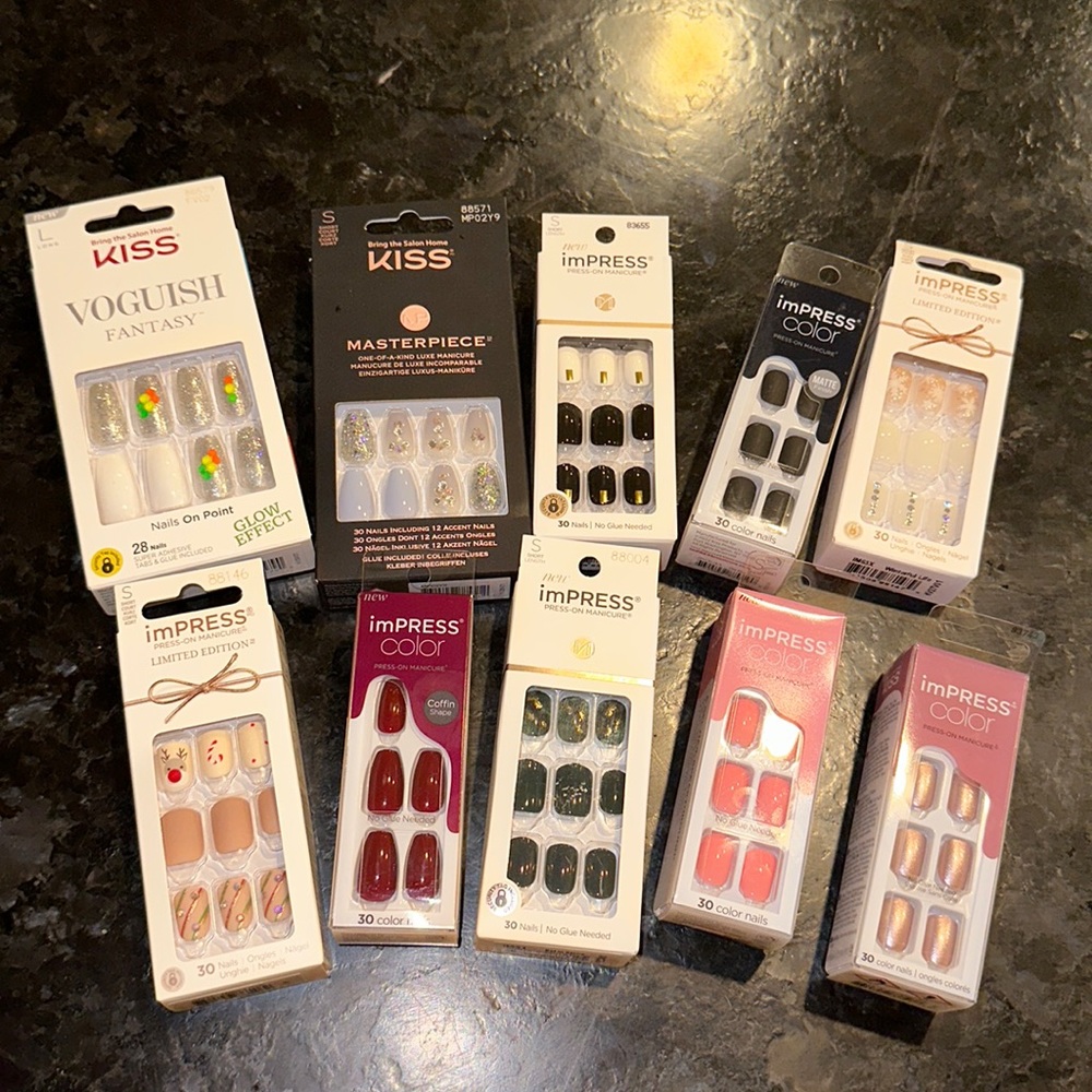 Kiss Press On Nails various lengths shapes and colors!
